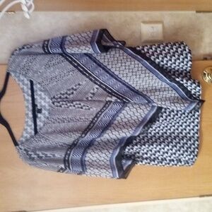 Plus size 1X poncho blouse
